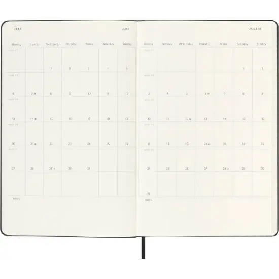 Moleskine 2025-26 18 Month Weekly Academic Planner Long Black image {4}