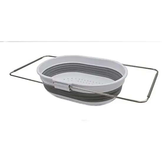 SAMMART 5L (1.3 gallon) Expandable & Collapsible Over The Sink Rectangular Colander image {17}