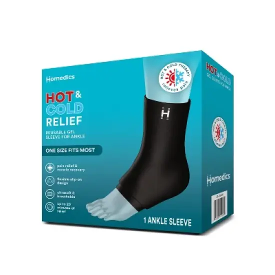 HoMedics Hot & Cold Gel Ankle Recovery Sleeve image {6}