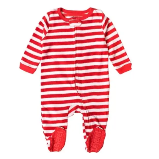 Leveret Footed Sleeper Fleece Christmas Pajamas image {7}