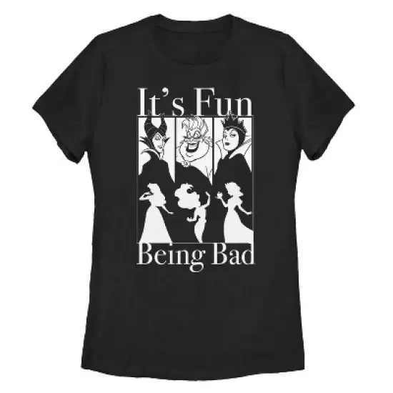 Women's Disney Princesses Fun Being Bad Wicked Witches T-Shirt image {3}