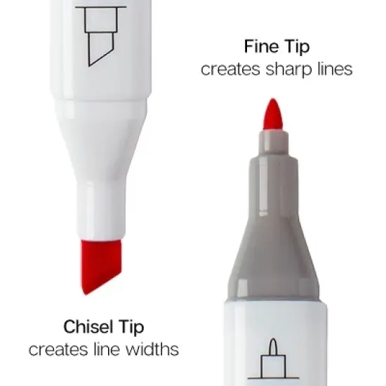 KINGART PRO Double-Ended Markers 12 Floral Colors image {4}