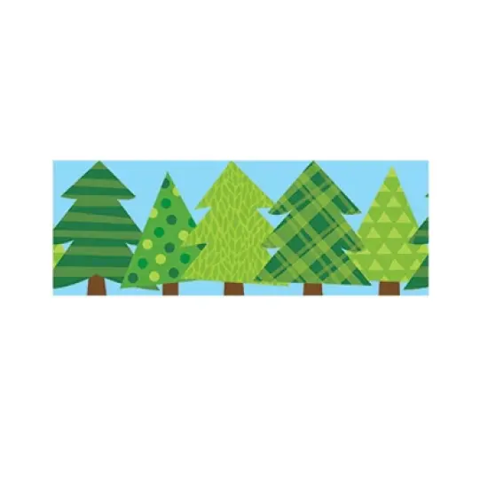 Creative Teaching Press&reg; Woodland Friends Patterned Pine Trees EZ Border, 48 Feet Per Pack, 3 Packs image {2}
