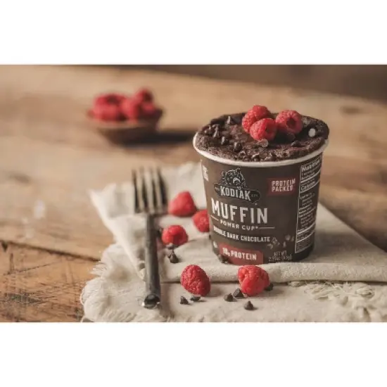 Kodiak Cakes Protein-Packed Single-Serve Muffin Cup Double Dark Chocolate - 2.36oz image {1}