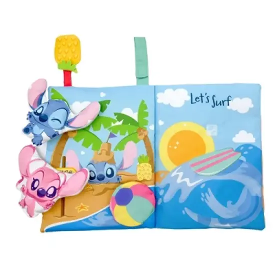 Disney Baby Stitch Deluxe Soft Book with Removable Plush Toys image {1}