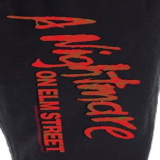 A Nightmare On Elm Street Men's Classic Logo Lounge Bottoms Pajama Pants Black image {2}
