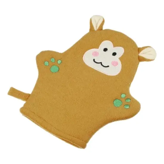 Unique Bargains Bathroom Cartoon Durable Bath Brush 8.27"x7.48" Brown 1 Pc image {6}