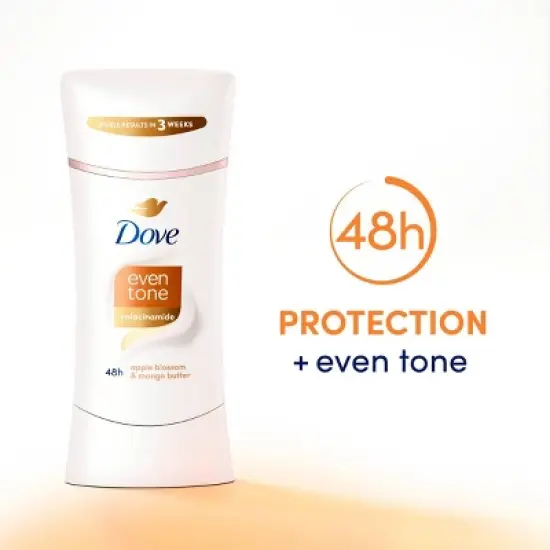 Dove Beauty Even Tone 48-Hour Women's Antiperspirant & Deodorant Stick - Apple Blossom & Mango Butter - 2.6oz image {3}