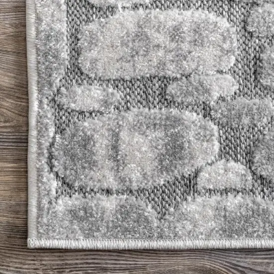 nuLOOM Jaycee Raised Stoneway Indoor/Outdoor Patio Area Rug image {2}