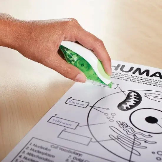 Liquid Paper DryLine Grip Correction Tape 1/5" x 335" Blue/Purple Dispensers 2/Pack 87813 image {4}