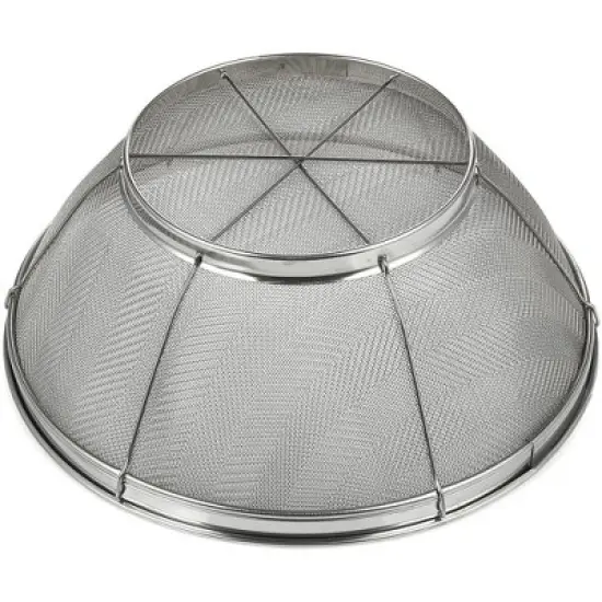 [Juvale] Juvale Large Fine Mesh Pasta Strainer, Metal Colander for Rice, Quinoa, Yogurt, 11 x 4 In image {5}