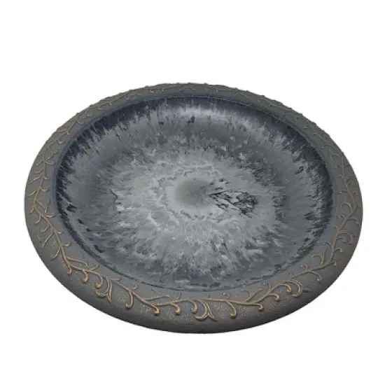 Tierra Garden 19" Dia Fiber Clay Birdbath Top, 5lbs. image {9}