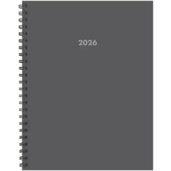 Willow Creek Press 8.5"x11" 2026 Basic Gray Weekly/Monthly Softcover Planner image {5}