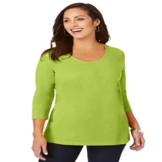 Jessica London Women&rsquo;s Plus Size Scoop-Neck Tee image {17}