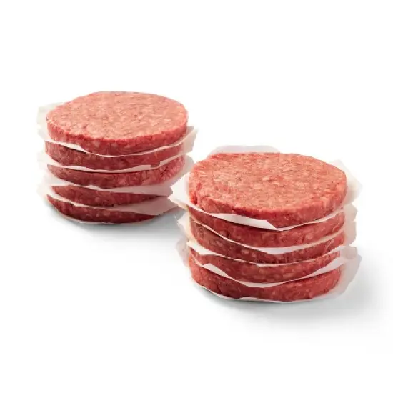 Ground Beef Patties 80% lean 20% fat 10ct/32oz - Good & Gather&trade; image {2}