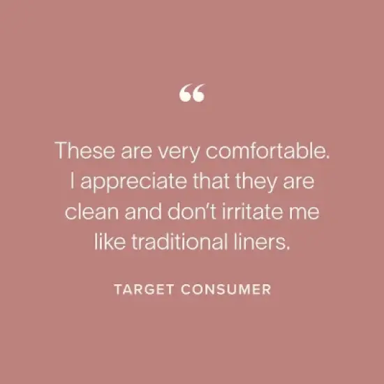 Cora Organic Cotton Ultra Thin Panty Liners for Periods - Regular Absorbency - 40ct image {6}