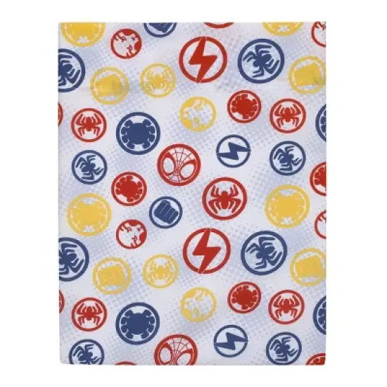 Marvel Spidey and His Amazing Friends Blue, Red, Yellow, and Green, Team Up 4 Piece Toddler Bed Set image {3}