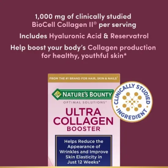 Nature's Bounty Optimal Solutions Ultra Collagen Booster Capsules - 48ct image {6}