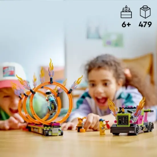 LEGO City Stuntz Stunt Truck & Ring of Fire Set 60357 image {1}