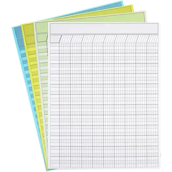 Bright Creations 16 Pack Vertical Reward Chart for Classroom, 4 Colors (17 x 22 in) image {2}