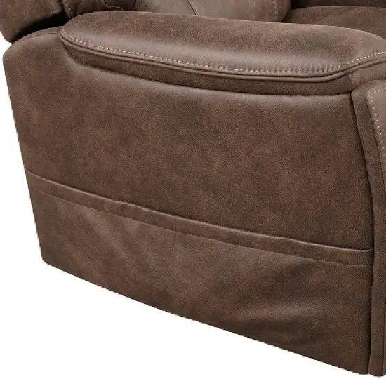 HOMES: Inside + Out Leafstorm Powered Lift Chair Recliner with Adjustable Headrest Walnut image {8}