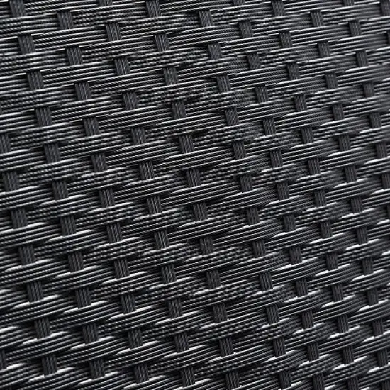 Tangkula 4 PCS Rattan Wicker Furniture Set Loveseat Sofa Cushioned Patio Outdoor Black image {6}