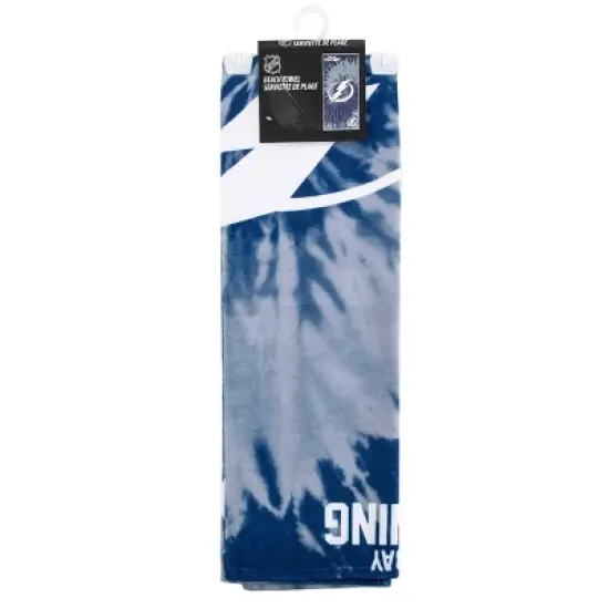 NHL Tampa Bay Lightning Pyschedelic Beach Towel image {2}