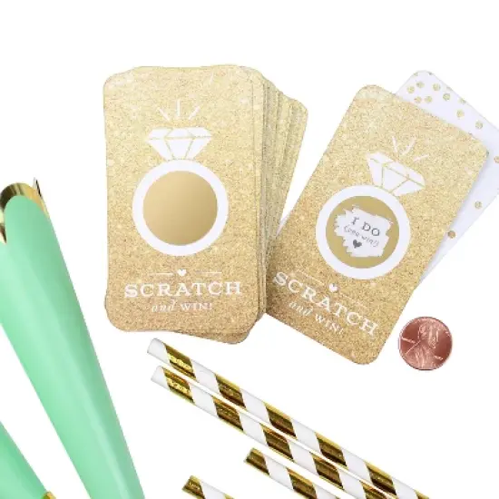 24ct Faux Glitter Scratch-off Game Cards image {4}