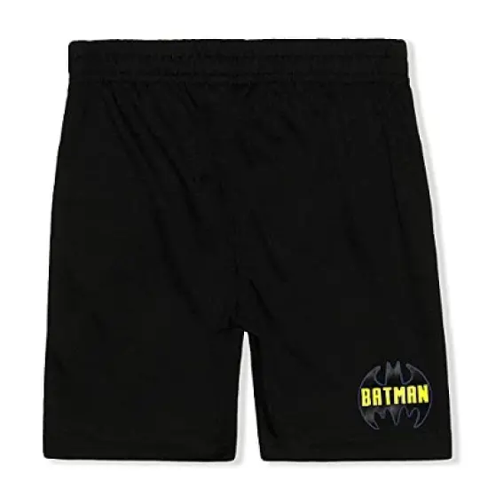 Boy's 2-Pack Batman Short Sleeve Graphic Tee and Casual Shorts Set for Toddler image {4}