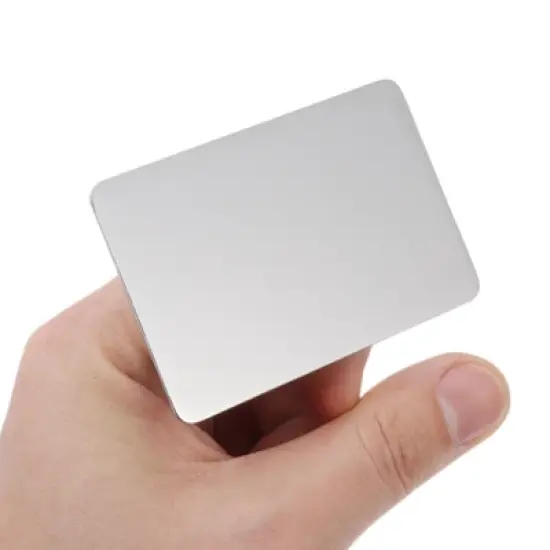 Unique Bargains Leightweight Nail Art Palette Silver Tone 1 Set image {2}