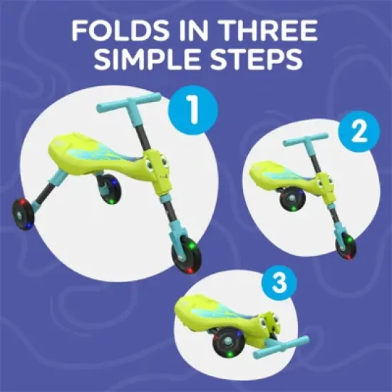 Mookie Scuttlebug Firefly Ride-On with Motion-Powered Light-Up Wheels &ndash; Foldable and Lightweight image {8}