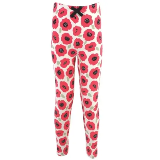 Touched by Nature Baby, Toddler, Big Kids and Youth Girl Organic Cotton Leggings 4pk, Poppy image {4}
