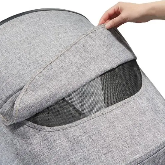 Larktale sprout Single-to-Double Stroller/Wagon - Expandable and Foldable Stroller Wagon with Canopy, Storage, and Accessories - Nightcliff Stone image {5}