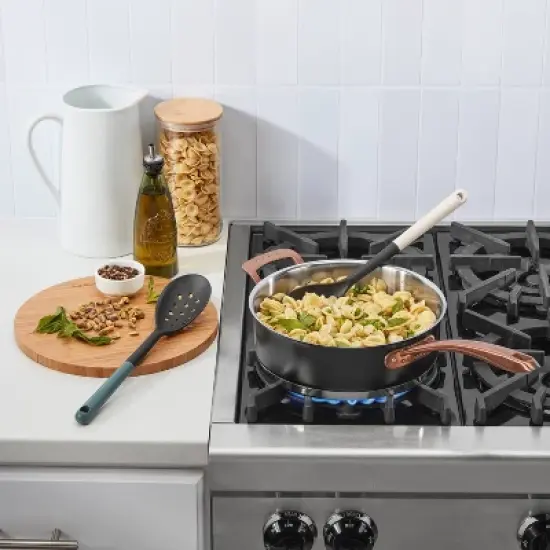 Cuisinart 6pc Gourmet Complete Tool and Gadget Set Green: Nylon Cooking Utensils, Dishwasher-Safe, Hanging Storage image {4}