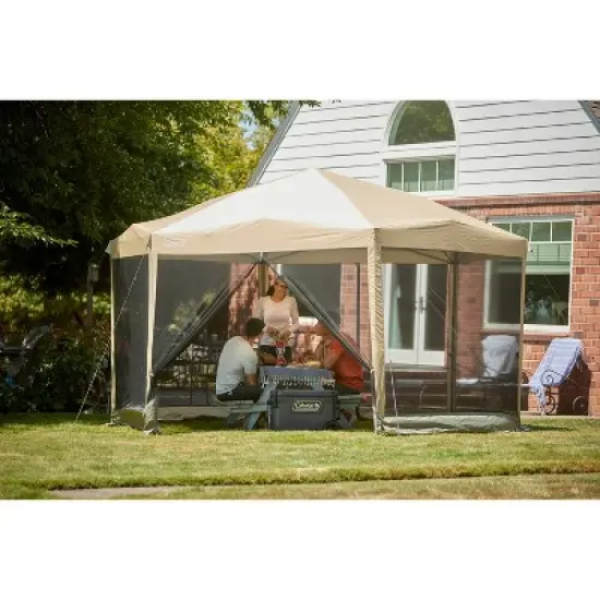 Coleman Back Home 15'x13' Screened Shelter - Tan image {8}