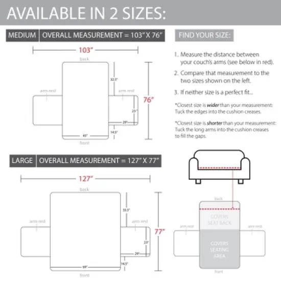 Spencer Plaid Furniture Cover 103x76 - Levtex Home image {5}
