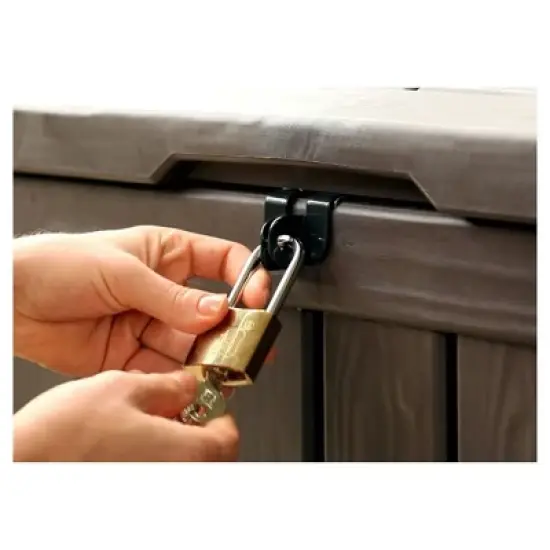 Glenwood 101 Gallon Outdoor Storage Box - Brown - Keter image {5}