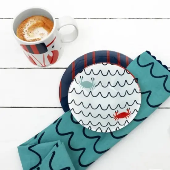 Pavilion Gift Company - Beach - 6" Glass Bowl - Dining Bowls image {2}