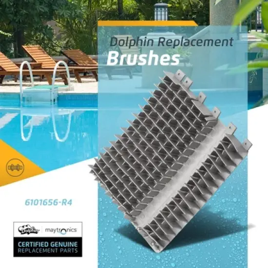 Dolphin Grey Climbing Brushes 4 Pack for Triton Plus, DX5, DX6, Supreme, & Wave Cleaners Replacement image {2}