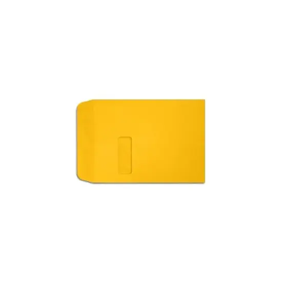 LUX 9" x 12" Open End Window Envelopes Sunflower Yellow LUX-1590-12-50 image {1}