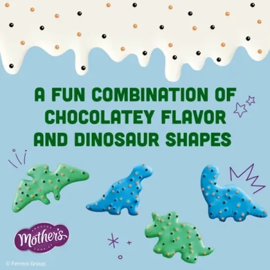 Mother&rsquo;s Cookies Chocolatey Dynamite Dinosaurs Bag - 9oz image {3}