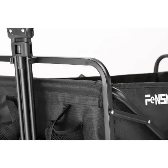 EchoSmile 4.06 cu. ft. Fabric Portable Garden Cart with Adjustable Rolling Wheels image {9}