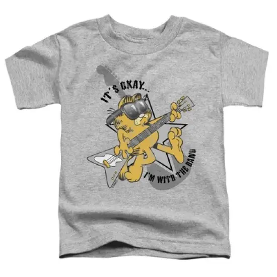 Toddler Boys' Garfield Im With the Band T-Shirt Athletic Heather image {1}