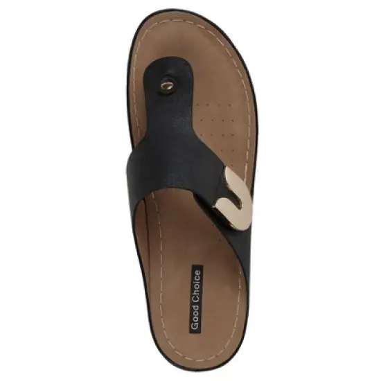 GC Shoes Sam Hardware Comfort Slide Flat Sandals image {2}