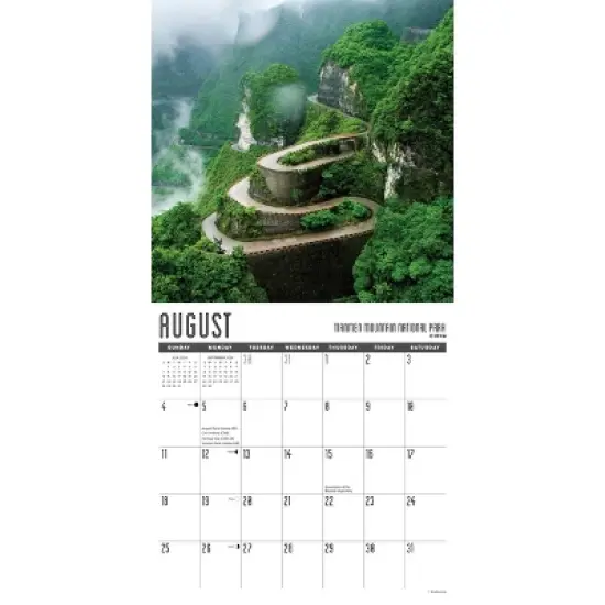 Willow Creek Press 2024 Wall Calendar 12"x12" Travel Junkie image {2}