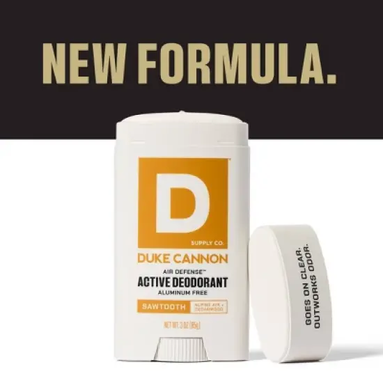 Duke Cannon Supply Co. Air Defense Active Solid Deodorant Stick for Men Sawtooth - Aluminum-Free 3oz image {7}