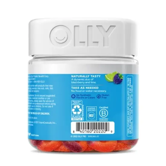 OLLY Pre-Game Energy Gluten Free, Plant-Based Gummies Blend with Vitamin B Dietary Supplements - 25ct image {4}