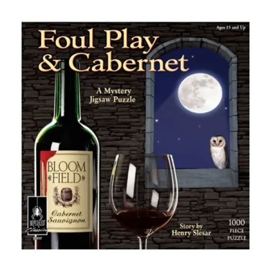 Bepuzzled Classic Mystery: Foul Play & Cabernet Jigsaw Puzzle - 1000pc image {1}