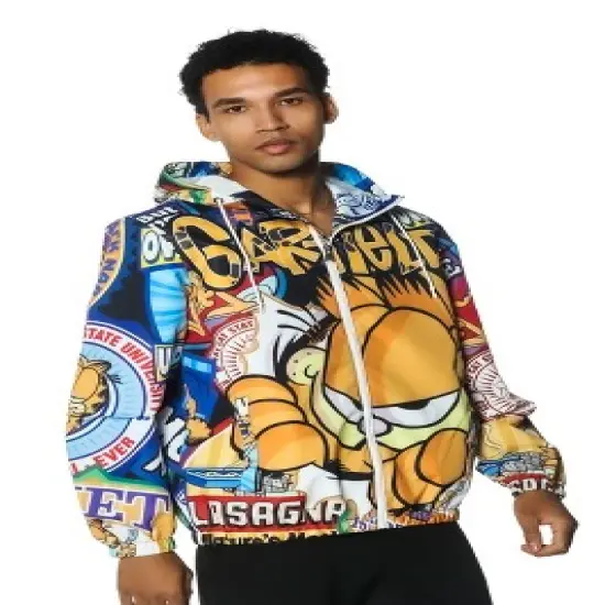Members Only Men's Garfield Windbreaker Jacket - Multi image {4}