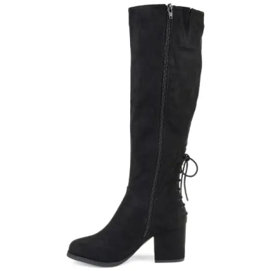 Journee Collection Womens Leeda Tru Comfort Foam Block Heel Knee High Boots image {1}